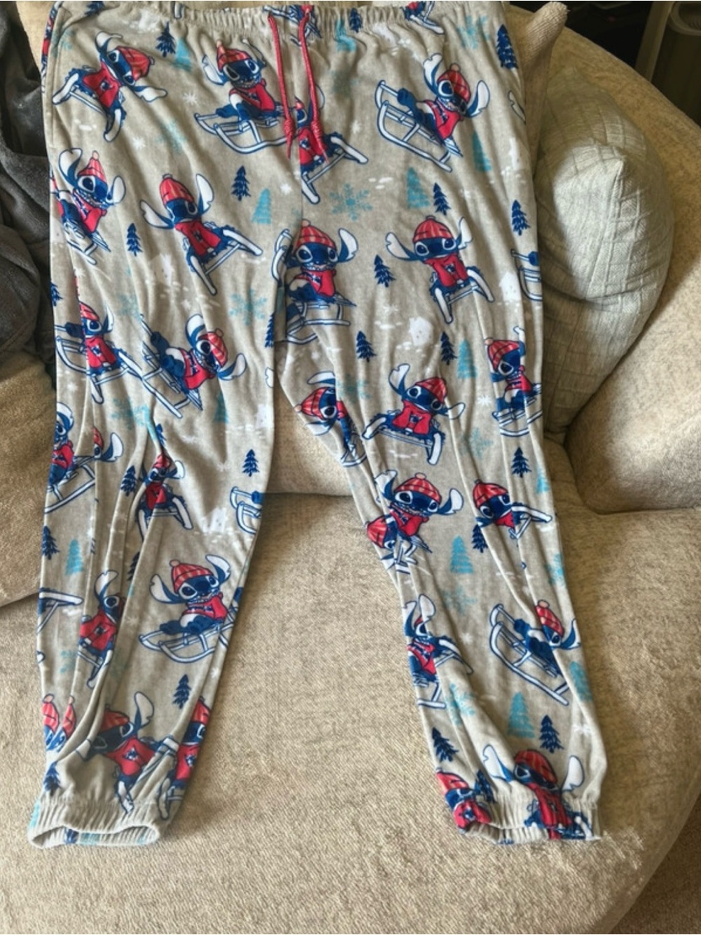 Disney Lilo & Stitch Winter/Sledding Sleep Joggers